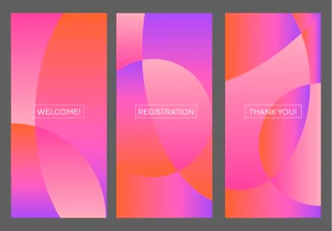 Geometric abstract bubbles screen background Stock Illustration