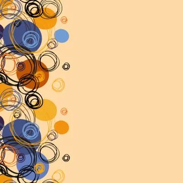 Geometric abstract circles background Stock Illustration