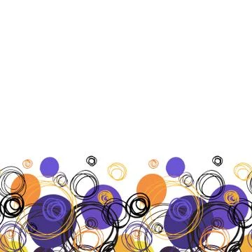 Geometric abstract circles background Stock-Illustration