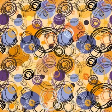 Geometric abstract circles background Stock Illustration