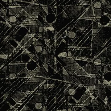 Geometric Abstract Collage Patchwork Pattern Stock Illustration