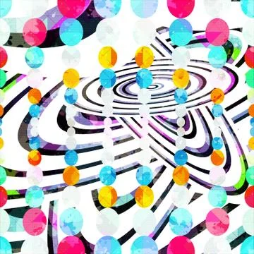 Geometric abstract color pattern in graffiti style. Quality vector illustrati 스톡 일러스트