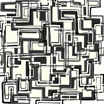 Geometric abstract color pattern in graffiti style. Quality vector illustrati Illustrazione stock