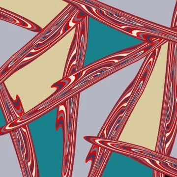 Geometric abstract color pattern in graffiti style. Quality vector illustrati Stock Illustration