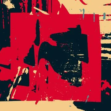 Geometric abstract color pattern in graffiti style. Quality vector illustrati Stock-Illustration