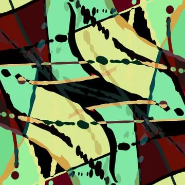 Geometric abstract color pattern in graffiti style. Quality vector illustrati Stock Illustration