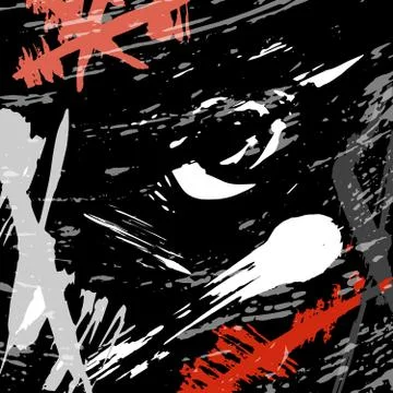 Geometric abstract color pattern in graffiti style. Quality vector illustrati Illustrazione stock