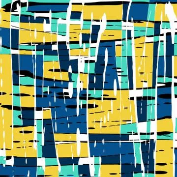Geometric abstract color pattern in graffiti style. Quality vector illustrati 스톡 일러스트
