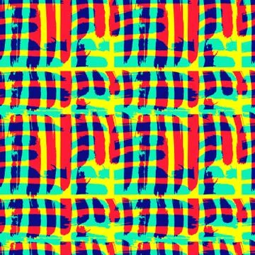 Geometric abstract color pattern in graffiti style. Quality vector illustrati Stock Illustration