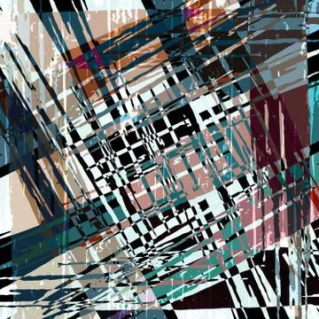 Geometric abstract color pattern in graffiti style. Quality vector illustrati Illustrazione stock