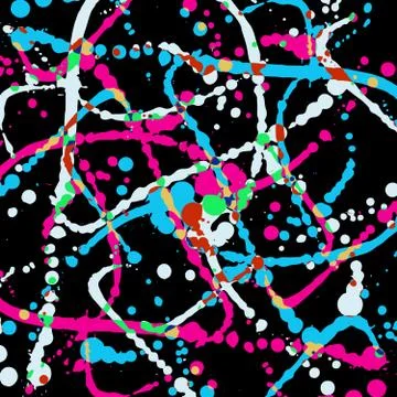 Geometric abstract color pattern in graffiti style. Quality vector illustrati 스톡 일러스트