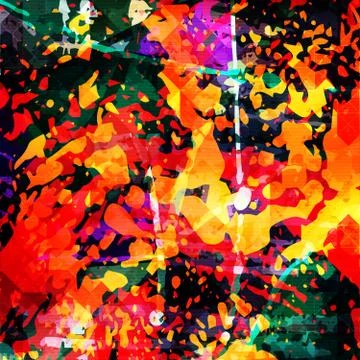 Geometric abstract color pattern in graffiti style. Quality vector illustrati Illustrazione stock