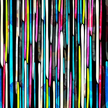 Geometric abstract color pattern in graffiti style. Quality vector illustrati Stock Illustration