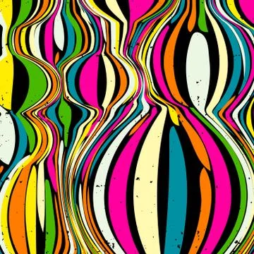 Geometric abstract color pattern in graffiti style. Quality vector illustrati Stock-Illustration