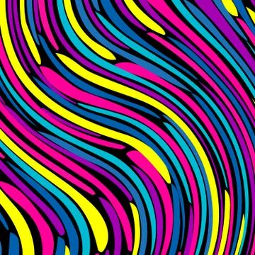 Geometric abstract color pattern in graffiti style. Quality vector illustrati Stock Illustration