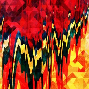 Geometric abstract color pattern in graffiti style. Quality vector illustrati Illustrazione stock