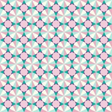 Geometric abstract color seamless pattern Stock Illustration