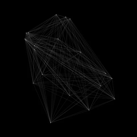 Geometric Abstract: Complexity of Connecting Dots and Lines in Modern Design Stock Footage 341778614