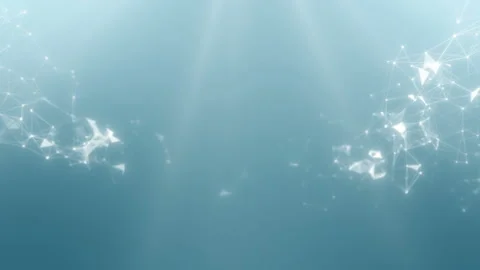 Geometric abstract composition with dots, lines, triangles, depth of field and Stock Footage 112270512