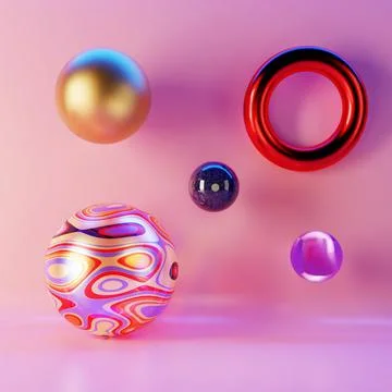 Geometric abstract composition Stock Illustration