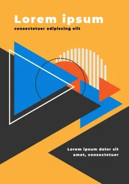 Geometric abstract cover background Stock Illustration