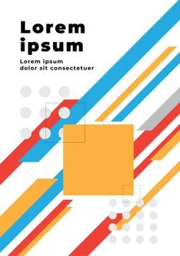 Geometric abstract cover background Stock Illustration