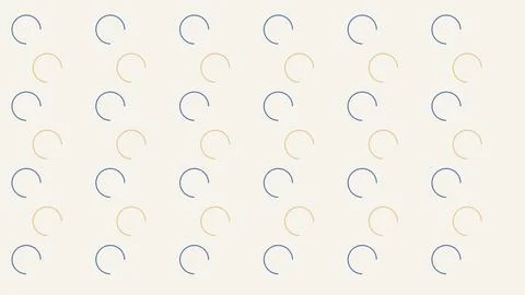 Geometric abstract curved line patterns on minimalist white background Stock Illustration
