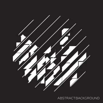 Geometric abstract design elements Stock Illustration