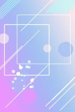Geometric abstract design with two light frames and floating dots over a so.. Ilustração Stock
