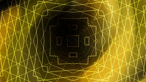 Geometric abstract design yellow lines black background. Stock Footage 280691431