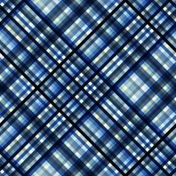 Geometric abstract diagonal plaid pattern in low poly pixel art style. イラスト素材