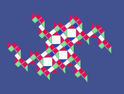 Geometric Abstract Diamond Grid Pattern Vector Art Stock Illustration