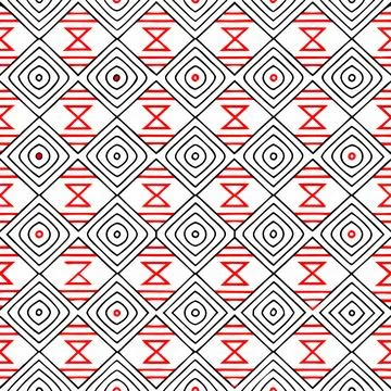 Geometric Abstract Diamond Pattern for Textiles and packaging Stock-Illustration