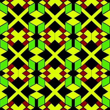 Geometric Abstract Diamond Pattern for Textiles and packaging Illustrazione stock