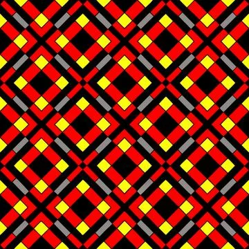 Geometric Abstract Diamond Pattern for Textiles and packaging Illustrazione stock