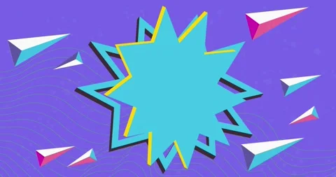 Geometric abstract explosion elements background animation Stock Footage 240786949