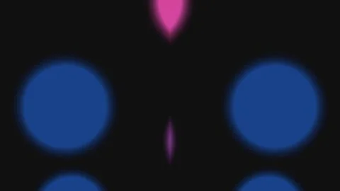 A geometric abstract with eye-like orbs, in a dark space Stock Footage 330076184