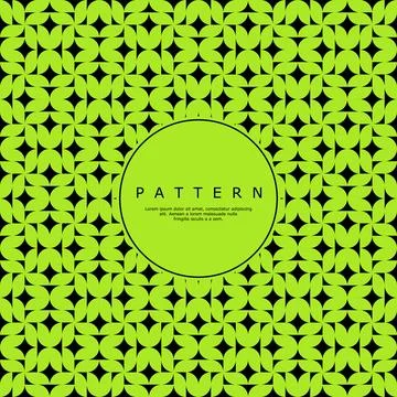 Geometric abstract flower leaf abstract seamless pattern. Ornate curve pattern. Stock Illustration
