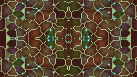 A geometric abstract with glowing lines and points 스톡 동영상 330076193