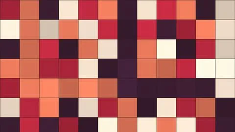 Geometric abstract grid pattern with warm neutral tones and deep reds Stock Illustration