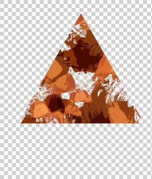 Geometric abstract grunge triangle. Triangles drawn with paint and brush.tr.. Stock Illustration