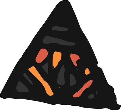 Geometric abstract grunge triangle. Triangles drawn with paint and brush.tr.. Stockillustratie