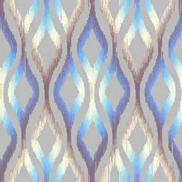 Geometric abstract grunge vintage pattern. Aztec ikat style. Seamless vecto.. Stock Illustration