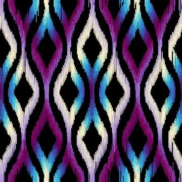 Geometric abstract grunge vintage pattern. Aztec ikat style. Seamless vecto.. Stock Illustration