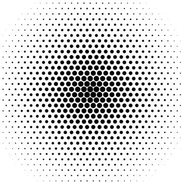 Geometric abstract halftone dot pattern design graphic illustration backgroun Stock Illustration