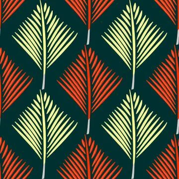 Geometric abstract hand drawn pattern. Vector seamless green wallpaper. Stock Illustration