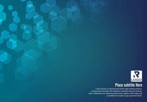 Geometric abstract hexagon technology Stock Illustration