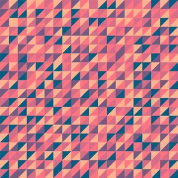 Geometric abstract hipster seamless pattern in sunset color scheme template Illustrazione stock