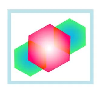 Geometric abstract icon Stock Illustration