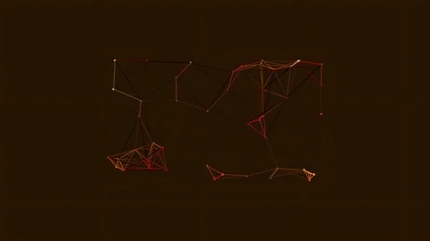 Geometric abstract lines forming intricate modern polygonal patterns on sol.. Vidéo 337164691